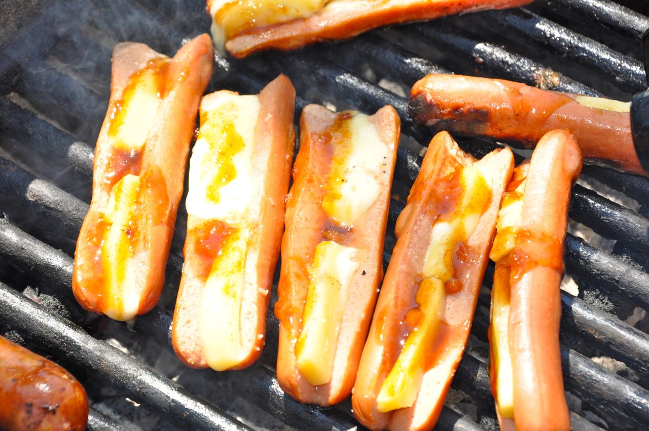 Grilled Hot Dogs